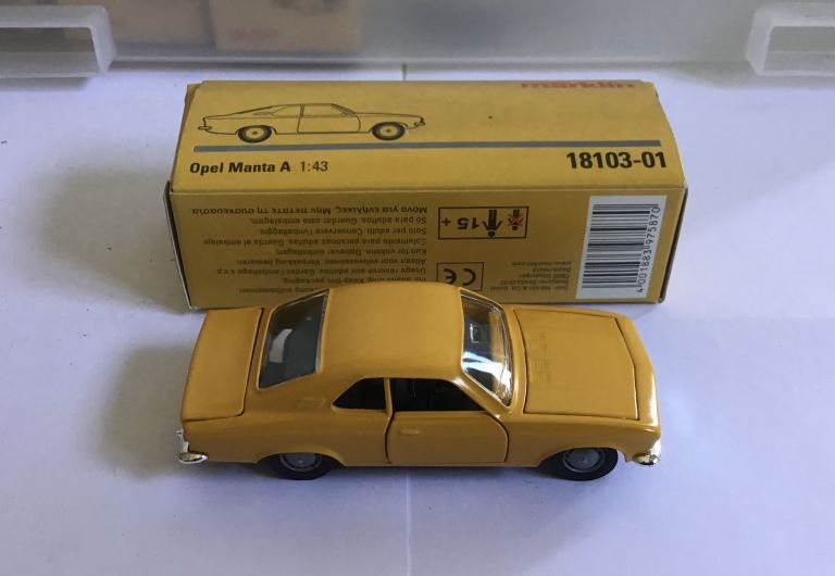 MARKLIN 18103 - 01 OPEL MANTA A GIALLA 1:43