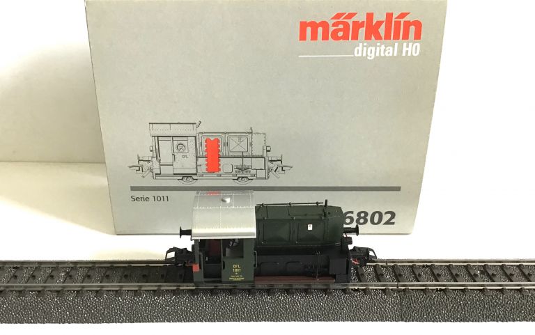 MARKLIN HO 36802 LOCOMOTIVA DA MANOVRA KOF SERIE 1011 CFL DIGITALE USATA OTTIMA