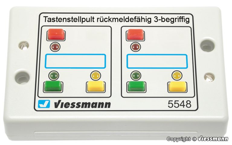 Viessmann 5548 Pulsantiera per segnali a 3 tasti Viessmann
