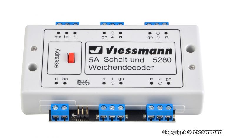 Viessmann 5280 decoder multiprotocollo per scambi e altri accessori Viessmann