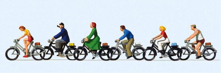 PREISER HO 10091 Ciclisti