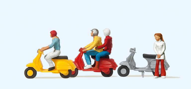 PREISER HO 10128 Scooters