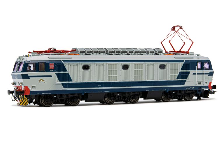 Rivarossi HR 2699  FS, locomotiva elettrica E.652 004 prototipo, con pantografo tipo 52, livrea d'origine, ep. IV-V Rivarossi