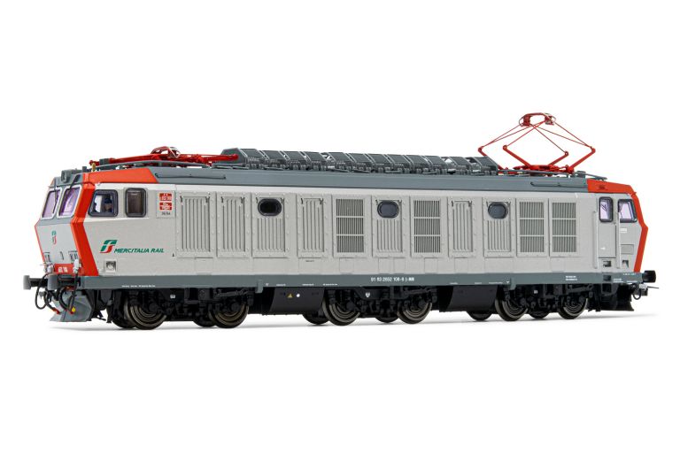 Rivarossi HR 2797 FS, locomotiva elettrica classe E.652 108, livrea argento/rossa "FS Mercitalia", ep. VI Rivarossi