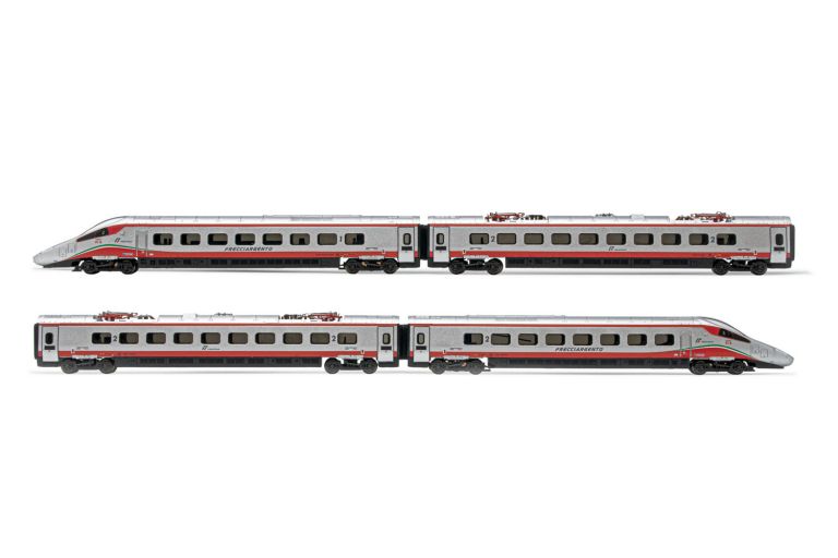 Arnold HN 2474S FS, 4-unit base set EMU class ETR 610, "Frecciargento"-livery, period VI with DCC-sounddecoder Arnold