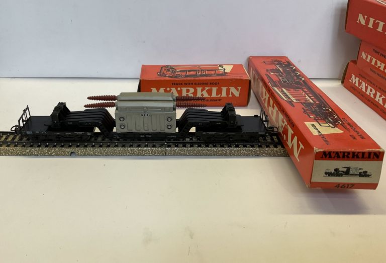 Marklin HO 4617 vagone merci con trasformatore con scatola originale