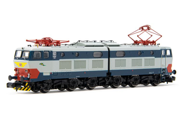 Arnold HN 2533S FS, locomotiva elettrica E.656 digitale quinta serie, livrea blu/grigio, ep. V con decoder DCC Sound Arnold