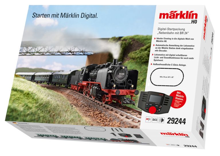 MARKLIN HO 29243 "Branch Line with a Class 24" Digital Starter Set MARKLIN