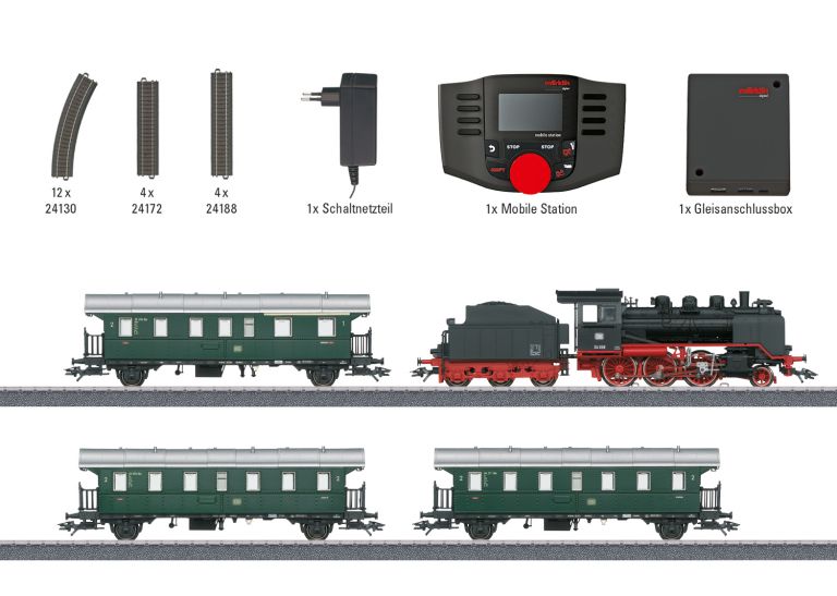 MARKLIN HO 29244 "Branch Line with a Class 24" Digital Starter Set