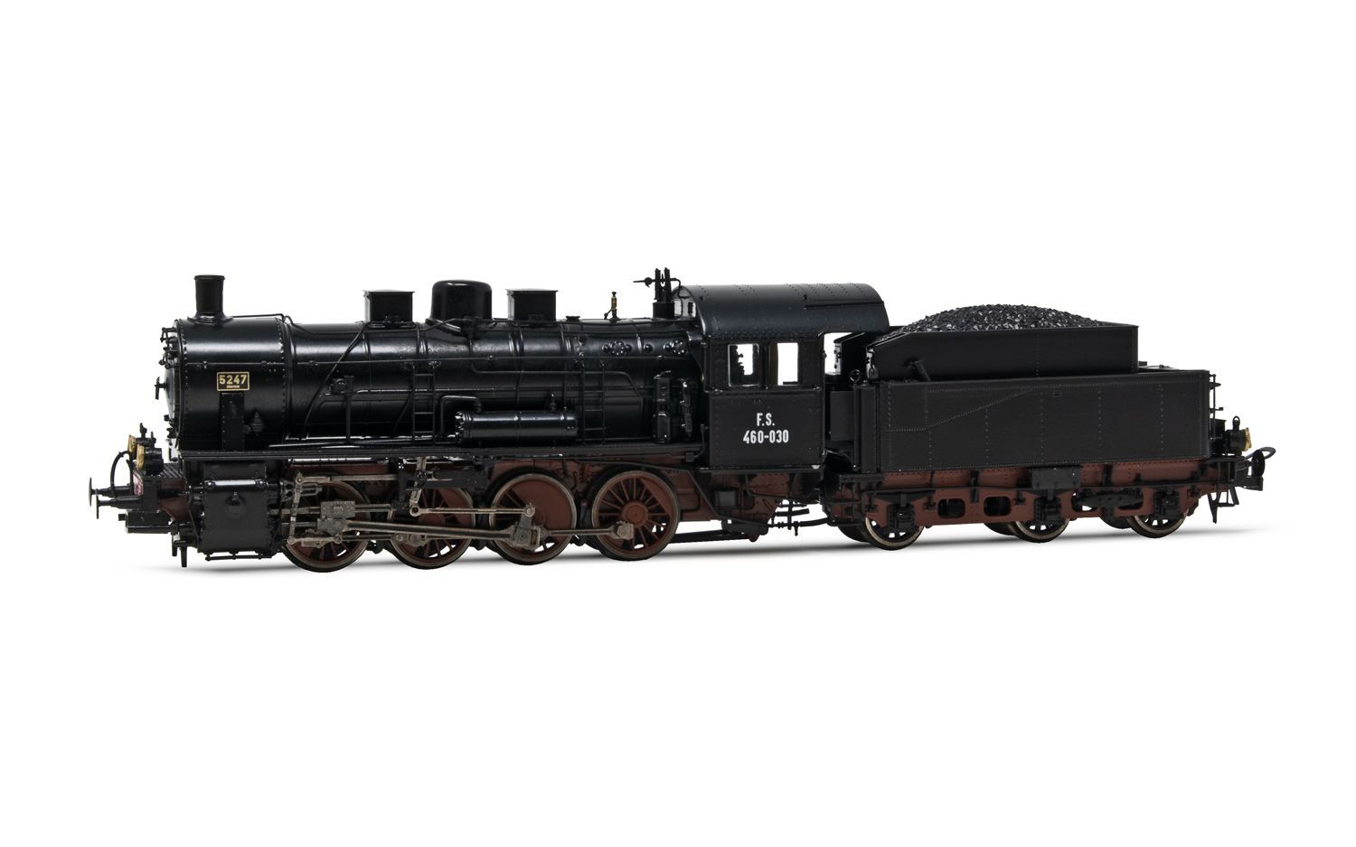 Rivarossi HR2641 locomotiva a vapore FS Gr 831 ex USATC in livrea nera