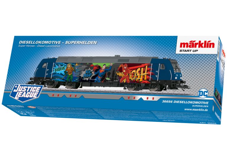 MARKLIN HO 36656 Märklin Start up - Locomotiva Diesel Gruppo 285 - "Super-eroi" MARKLIN