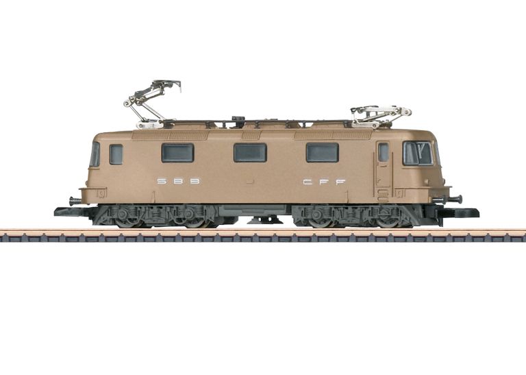 MARKLIN Miniclub scala Z 88597 Locomotiva elettrica Gruppo Re 4/4 II in bronzo autentico