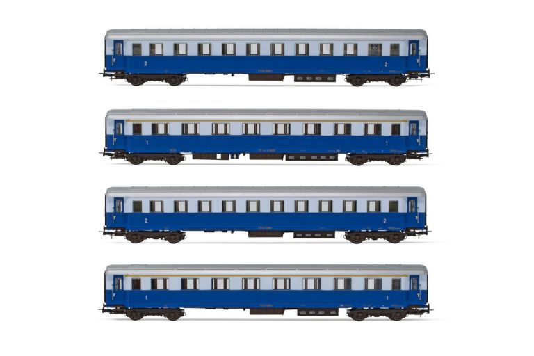 Rivarossi HR 4324 FS, set di 4 carrozze "Treno Azzurro" Rivarossi