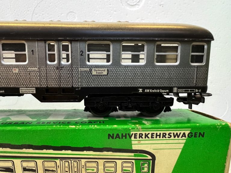 Marklin HO 4043 Carrozza "Silberlinge" 1a e 2a classe DB in lamierino con scatola originale