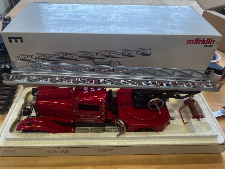 MARKLIN 1991 camion dei pompieri come nuovo con scatola originale