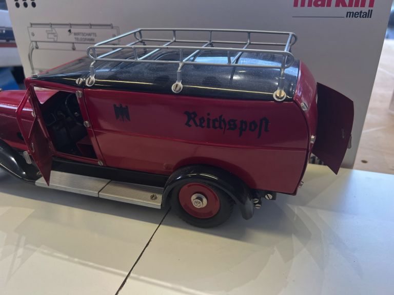 MARKLIN 1989 Furgone blindato in lamierino "Reichpost" come nuovo senza scatola originale