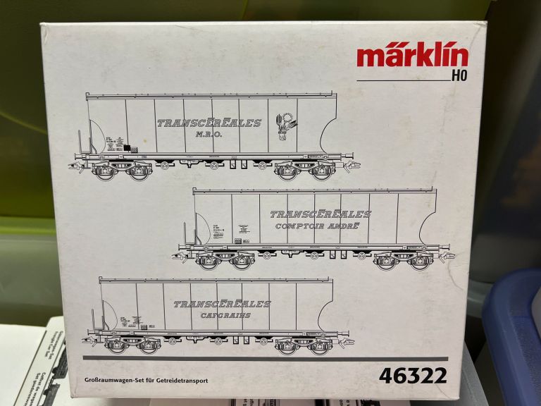 MARKLIN HO 46322 SET 3 CARRI ALTA CAPACITA' "TRANSCEREALES"