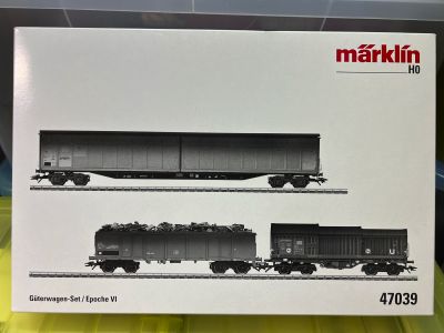 MARKLIN HO 47309 SET OF 3 DB FREIGHT CARS WEATHERED PRE-OWNED TOP MARKLIN