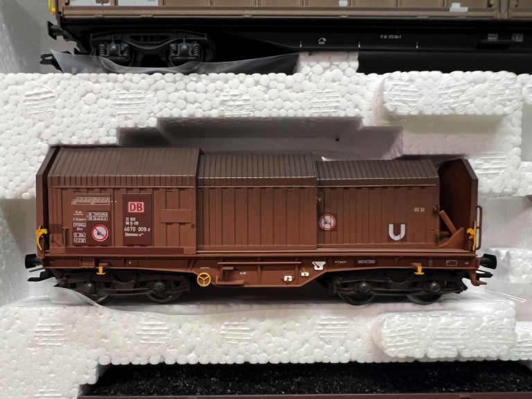 MARKLIN HO 47039 SET 3 CARRI MERCI DB INVECCHIATI EPOCA V USATI OTTIMI