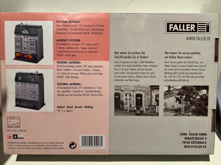 Faller HO 130446  Alfredo's Pizzeria