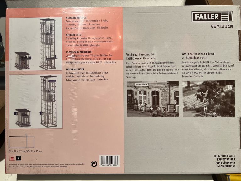 Faller HO 180609 Ascensore moderno
