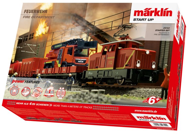 29722 Märklin Start up - Confezione di avvio "Vigili del Fuoco" per bambini a partire da 6 anni