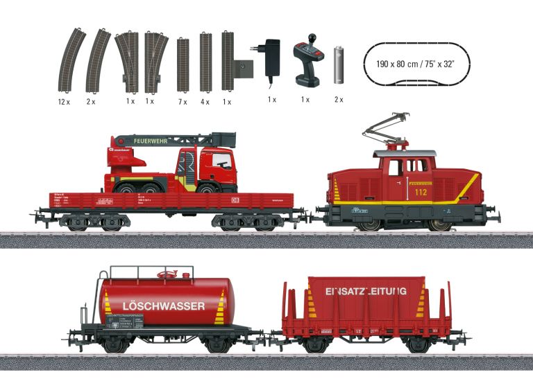 29722 Märklin Start up - Confezione di avvio "Vigili del Fuoco" per bambini a partire da 6 anni