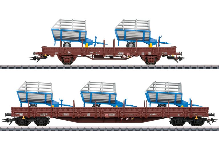 MARKLIN HO 46407 SET 2 tipi di carri agricoli