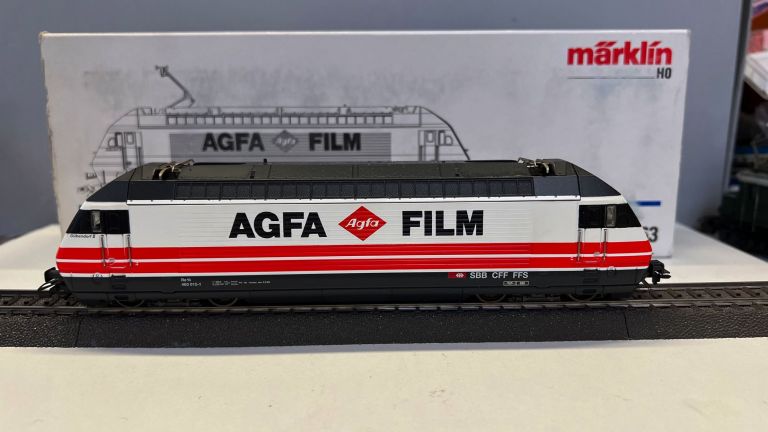 MARKLIN HO 83463 LOCOMOTIVA ELETTRICA GR. 460 "AGFA" SBB DELTA/DIGITAL OTTIMA