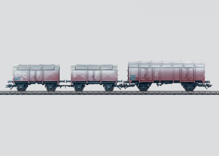 MARKLIN HO 46194 SET 3 CARRI TRASPORTO CALCE SPORCATI