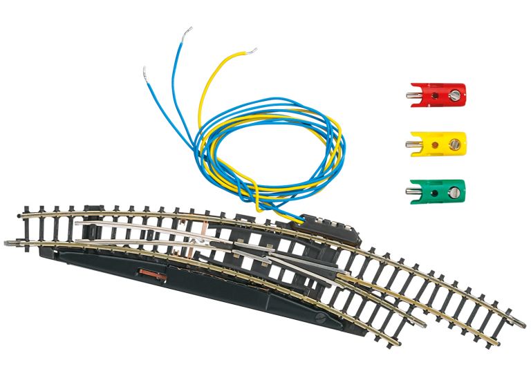 Marklin Scala Z Miniclub 8569 Deviatoio elettromagnetico curvo destro Märklin, raggio 195 mm