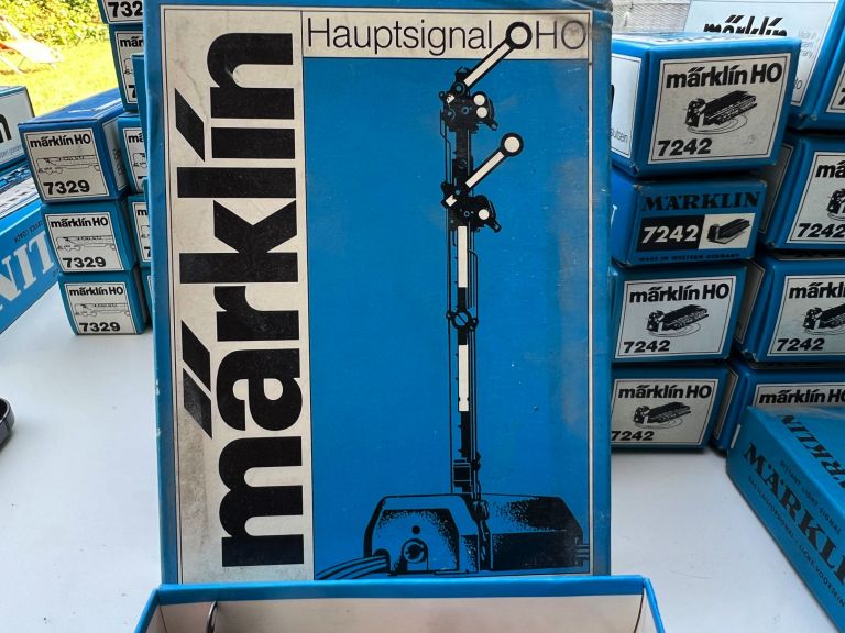 MARKLIN 7040 Segnale principale a doppia ala vintage con scatola originale