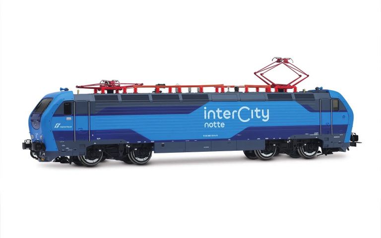 Rivarossi HR2982 FS, locomotiva elettrica E.402B nuova livrea "Intercity Notte" blu, ep. VI