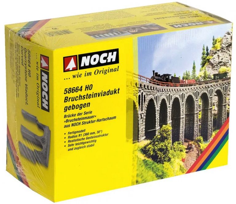 Noch HO 58664 Quarrystone Viaduct, curved 30&deg; R1
