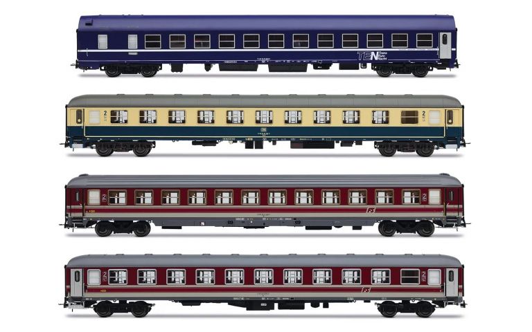 Rivarossi HR4374 "Italien-Holland Express", set di 4 carrozze