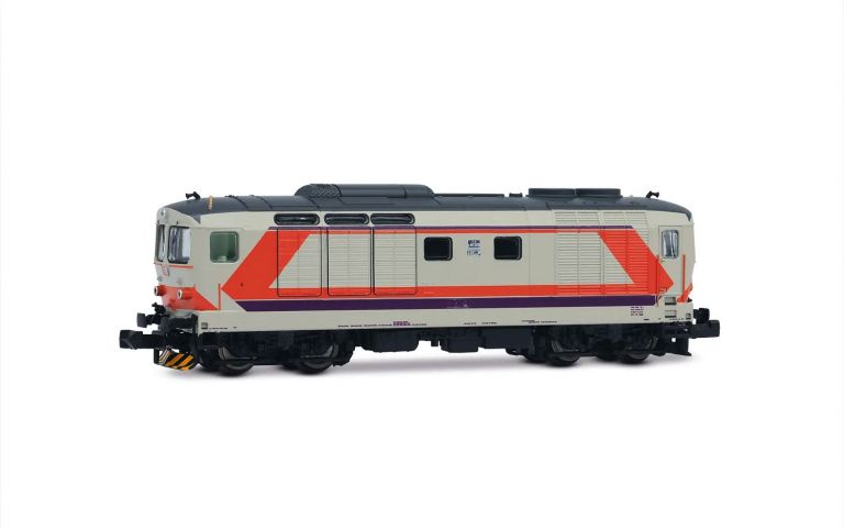 Arnold HN2655S FS, locomotiva diesel D.445, 2ª serie, con due fanali bassi, livrea "MDVC", ep. IV-V, con decoder sonoro