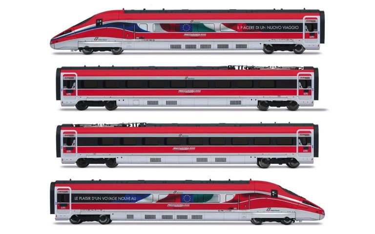 Arnold HN2621 FS Trenitalia, set base di 4 unit&agrave; del treno ad alta velocit&agrave; "Frecciarossa 1000", livrea pubblicitaria "Le plaisir d'un voyage nouveau", ep. VI