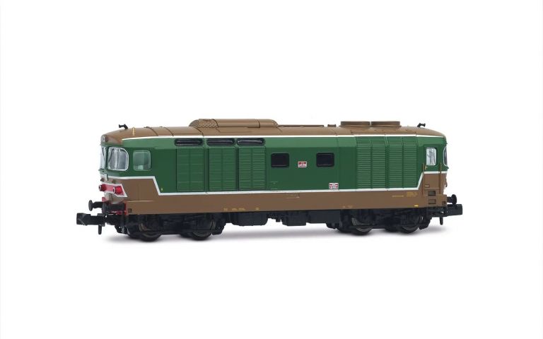 Arnold HN2654 FS, diesel locomotive D.445, 1st series, with rounded glasses, original green "Isabella" livery, ep. IV-V