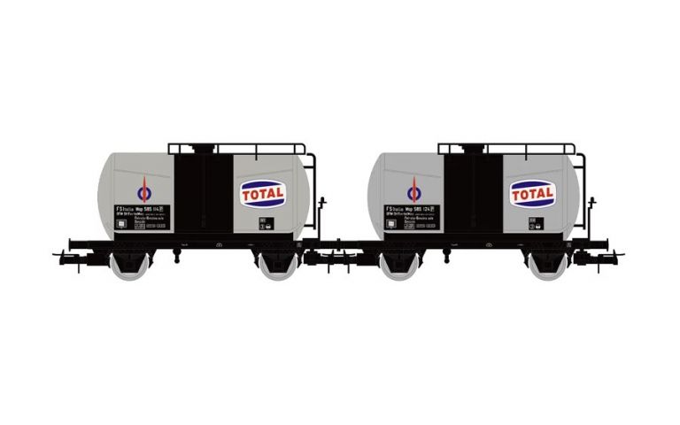 Rivarossi HR6565 FS, set di 2 carri cisterna a 2 assi "Total", ep. III