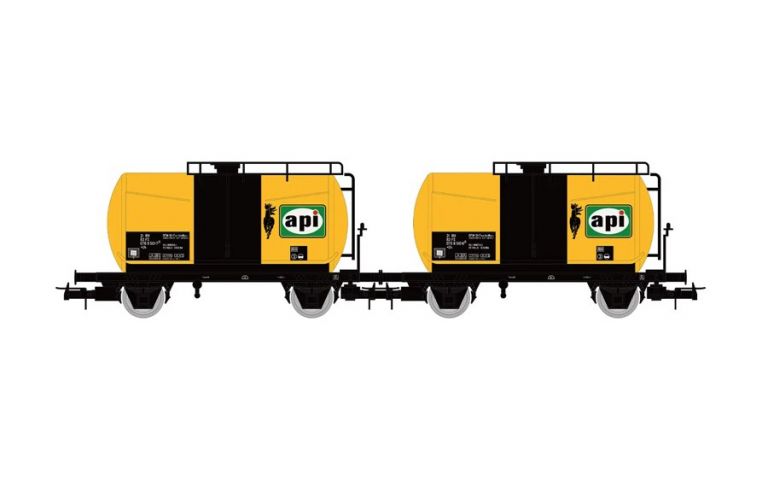 Rivarossi HR6566 FS, set di 2 carri cisterna a 2 assi "API", ep. III