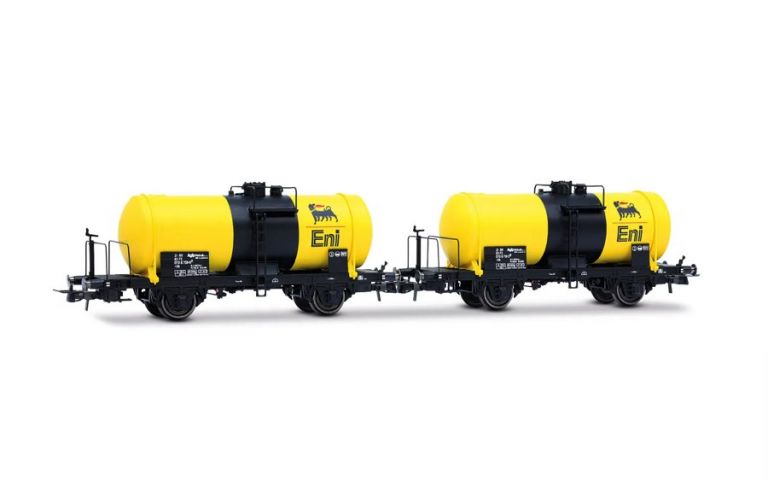 Rivarossi HR6708 FS, set di 2 carri cisterna a 2 assi "ENI", senza garitta