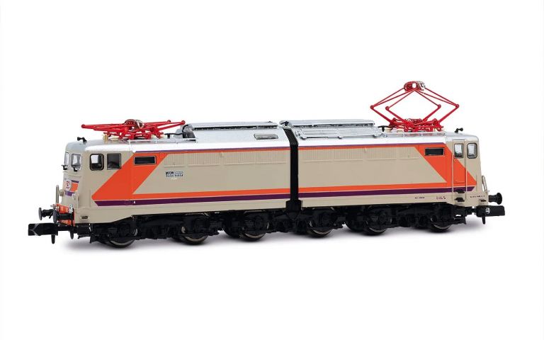 Arnold HN2643S FS, electric locomotive E.646 "Navetta", 2nd series, with Triplex windows and silver roof, "MDVC" livery, ep. IV-V with sound decoder