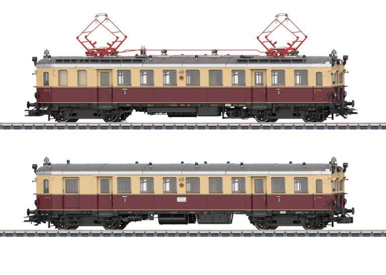Trix HO 25852 Elettromotrice elT 1126 con carrozza pilota elS 2126