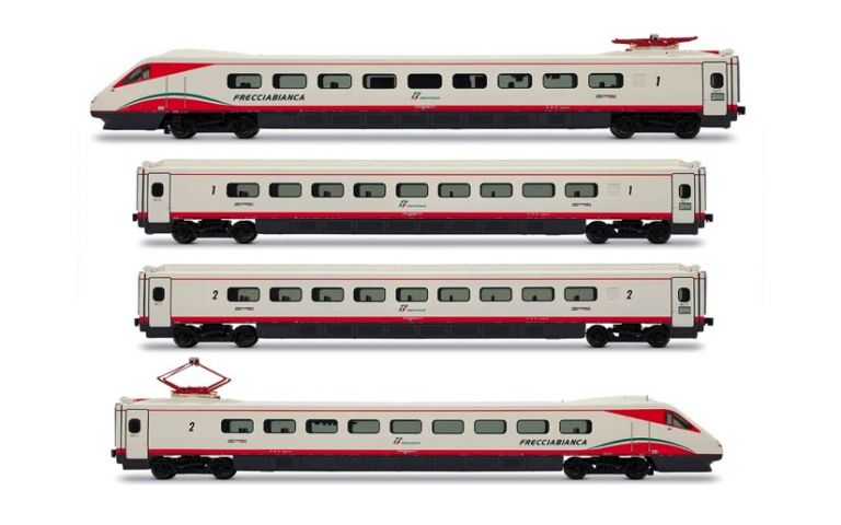Rivarossi HR2962S FS, set di 4 unit&agrave;, treno ad alta velocit&agrave; ad assetto variabile ETR 460, livrea "Frecciabianca", ep. VI, con decoder sonoro