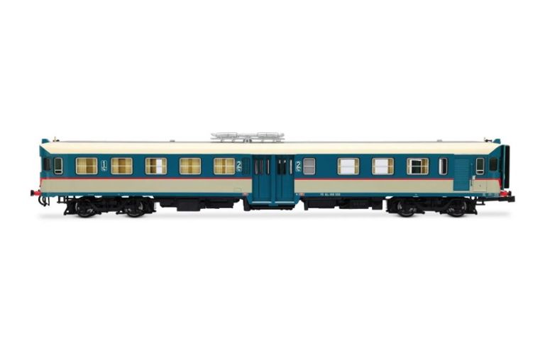 Lima Expert HL2676 FS, set di 2 unit&agrave; ALn 668 serie 1200 (doppia porta centrale, marmitte sul tetto), livrea d'origine con finestrini frontali piani